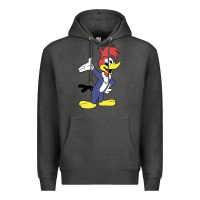 Charcoal Heather woody woodpecker Premium Hoodie - linhVisuals