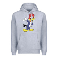 Heather Grey woody woodpecker Premium Hoodie - linhVisuals