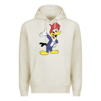 Oatmeal Heather woody woodpecker Premium Hoodie - linhVisuals