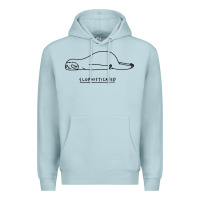 Blue Mist Funny Animal Sloth SLOPHISTICATED Premium Hoodie - linhVisuals