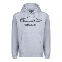 Heather Grey Funny Animal Sloth SLOPHISTICATED Premium Hoodie - linhVisuals