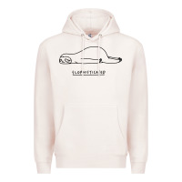 Pale Pink Funny Animal Sloth SLOPHISTICATED Premium Hoodie - linhVisuals