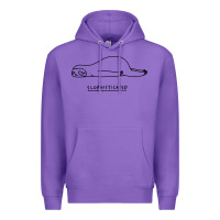 Purple Funny Animal Sloth SLOPHISTICATED Premium Hoodie - linhVisuals