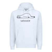 White Funny Animal Sloth SLOPHISTICATED Premium Hoodie - linhVisuals