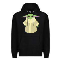 Black Baby Grogu Legend Premium Hoodie - linhVisuals