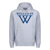 Heather Grey Wellesley College Premium Hoodie - linhVisuals