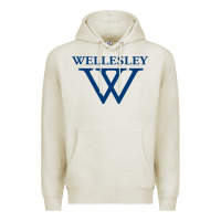 Oatmeal Heather Wellesley College Premium Hoodie - linhVisuals
