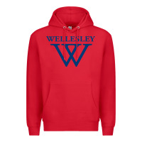 Red Wellesley College Premium Hoodie - linhVisuals