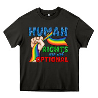 Asphalt Human Rights Are Not Optional Heavy Core Tee - BundleAndBundleShop