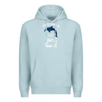 Blue Mist orca spirit animal killer whale ocean sea marine funny water raglan ba Premium Hoodie - linhVisuals