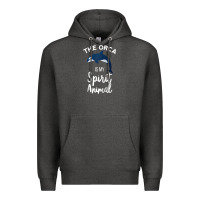 Charcoal Heather orca spirit animal killer whale ocean sea marine funny water raglan ba Premium Hoodie - linhVisuals