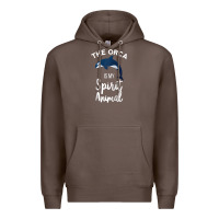 Coffee orca spirit animal killer whale ocean sea marine funny water raglan ba Premium Hoodie - linhVisuals