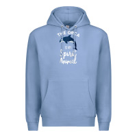 Colony Blue orca spirit animal killer whale ocean sea marine funny water raglan ba Premium Hoodie - linhVisuals