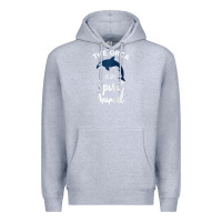 Heather Grey orca spirit animal killer whale ocean sea marine funny water raglan ba Premium Hoodie - linhVisuals