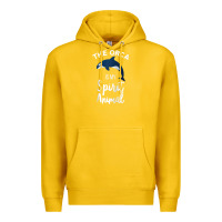 Lemon orca spirit animal killer whale ocean sea marine funny water raglan ba Premium Hoodie - linhVisuals