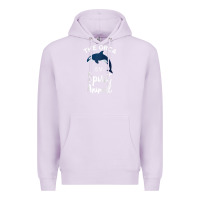 Lilac orca spirit animal killer whale ocean sea marine funny water raglan ba Premium Hoodie - linhVisuals