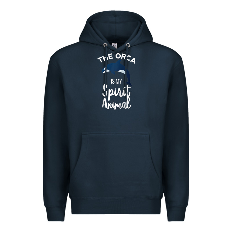 Orca Spirit Animal Killer Whale Ocean Sea Marine Funny Water Raglan Ba Premium Hoodie by linhVisuals | Teevron