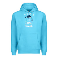 Ocean Blue orca spirit animal killer whale ocean sea marine funny water raglan ba Premium Hoodie - linhVisuals