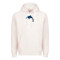 Pale Pink orca spirit animal killer whale ocean sea marine funny water raglan ba Premium Hoodie - linhVisuals