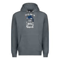 Rock orca spirit animal killer whale ocean sea marine funny water raglan ba Premium Hoodie - linhVisuals