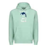 Seafoam orca spirit animal killer whale ocean sea marine funny water raglan ba Premium Hoodie - linhVisuals