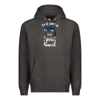Smoke orca spirit animal killer whale ocean sea marine funny water raglan ba Premium Hoodie - linhVisuals