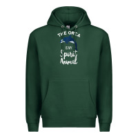 Sports Green orca spirit animal killer whale ocean sea marine funny water raglan ba Premium Hoodie - linhVisuals