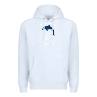 White orca spirit animal killer whale ocean sea marine funny water raglan ba Premium Hoodie - linhVisuals