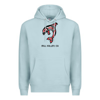 Blue Mist mill valley, california native american orca killer whale raglan baseb Premium Hoodie - linhVisuals