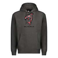 Charcoal Heather mill valley, california native american orca killer whale raglan baseb Premium Hoodie - linhVisuals