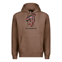 Chestnut mill valley, california native american orca killer whale raglan baseb Premium Hoodie - linhVisuals
