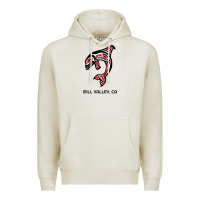 Oatmeal Heather mill valley, california native american orca killer whale raglan baseb Premium Hoodie - linhVisuals