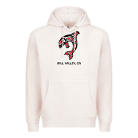 Pale Pink mill valley, california native american orca killer whale raglan baseb Premium Hoodie - linhVisuals