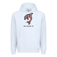 White mill valley, california native american orca killer whale raglan baseb Premium Hoodie - linhVisuals