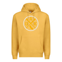 Mustard retro oakland baseball emblem vintage oak premium Premium Hoodie - linhVisuals