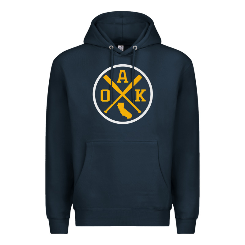 Retro Oakland Baseball Emblem Vintage Oak Premium Premium Hoodie by linhVisuals | Teevron