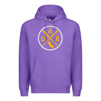 Purple retro oakland baseball emblem vintage oak premium Premium Hoodie - linhVisuals