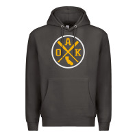 Smoke retro oakland baseball emblem vintage oak premium Premium Hoodie - linhVisuals