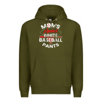 Army Green moms against white baseball pants sport lover mothers day Premium Hoodie - linhVisuals