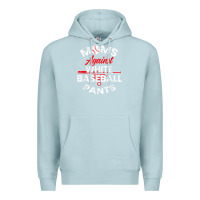 Blue Mist moms against white baseball pants sport lover mothers day Premium Hoodie - linhVisuals