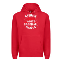 Red moms against white baseball pants sport lover mothers day Premium Hoodie - linhVisuals