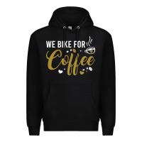 Black we bike for coffee t shirt Premium Hoodie - linhVisuals