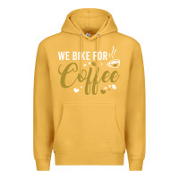 Mustard we bike for coffee t shirt Premium Hoodie - linhVisuals
