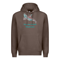 Coffee san juan islands upward orca killer whale native american raglan baseb Premium Hoodie - linhVisuals
