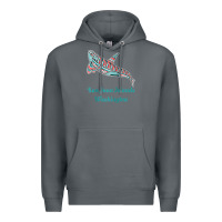 Rock san juan islands upward orca killer whale native american raglan baseb Premium Hoodie - linhVisuals