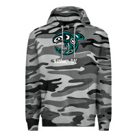 Slate Camo sitka alaska native american tribal orca killer whale raglan baseball Premium Hoodie - linhVisuals