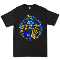 Black World Down Syndrome Day Premium Tee - CowhideDigitalArt