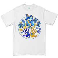 White World Down Syndrome Day Premium Tee - CowhideDigitalArt