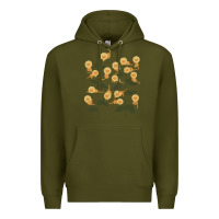 Army Green Funny Cat Camouflage Premium Hoodie - linhVisuals