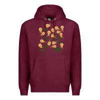 Burgundy Funny Cat Camouflage Premium Hoodie - linhVisuals